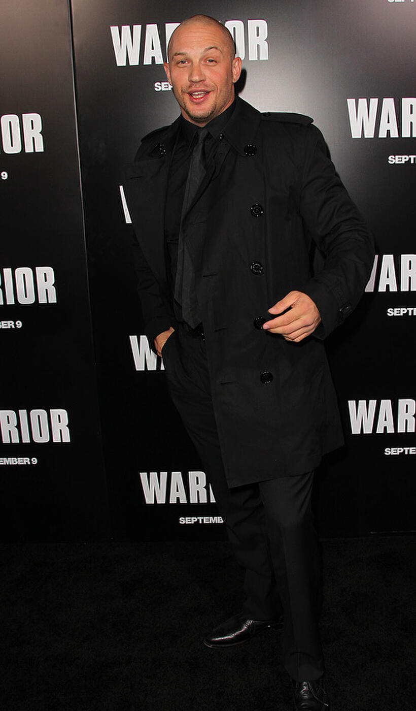 Tom Hardy at the California premiere of "Warrior."