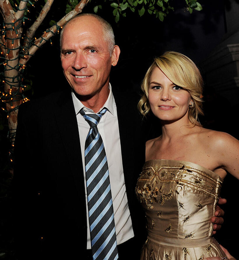 Co-COO and president of Lionsgate Films Joe Drake and Jennifer Morrison at the California premiere of "Warrior."