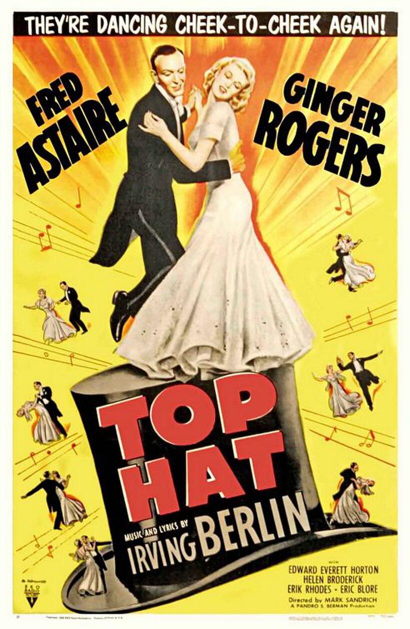 Poster art for "Top Hat."