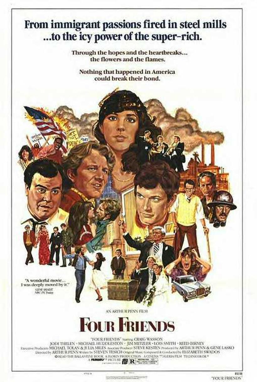Poster art for "Four Friends."