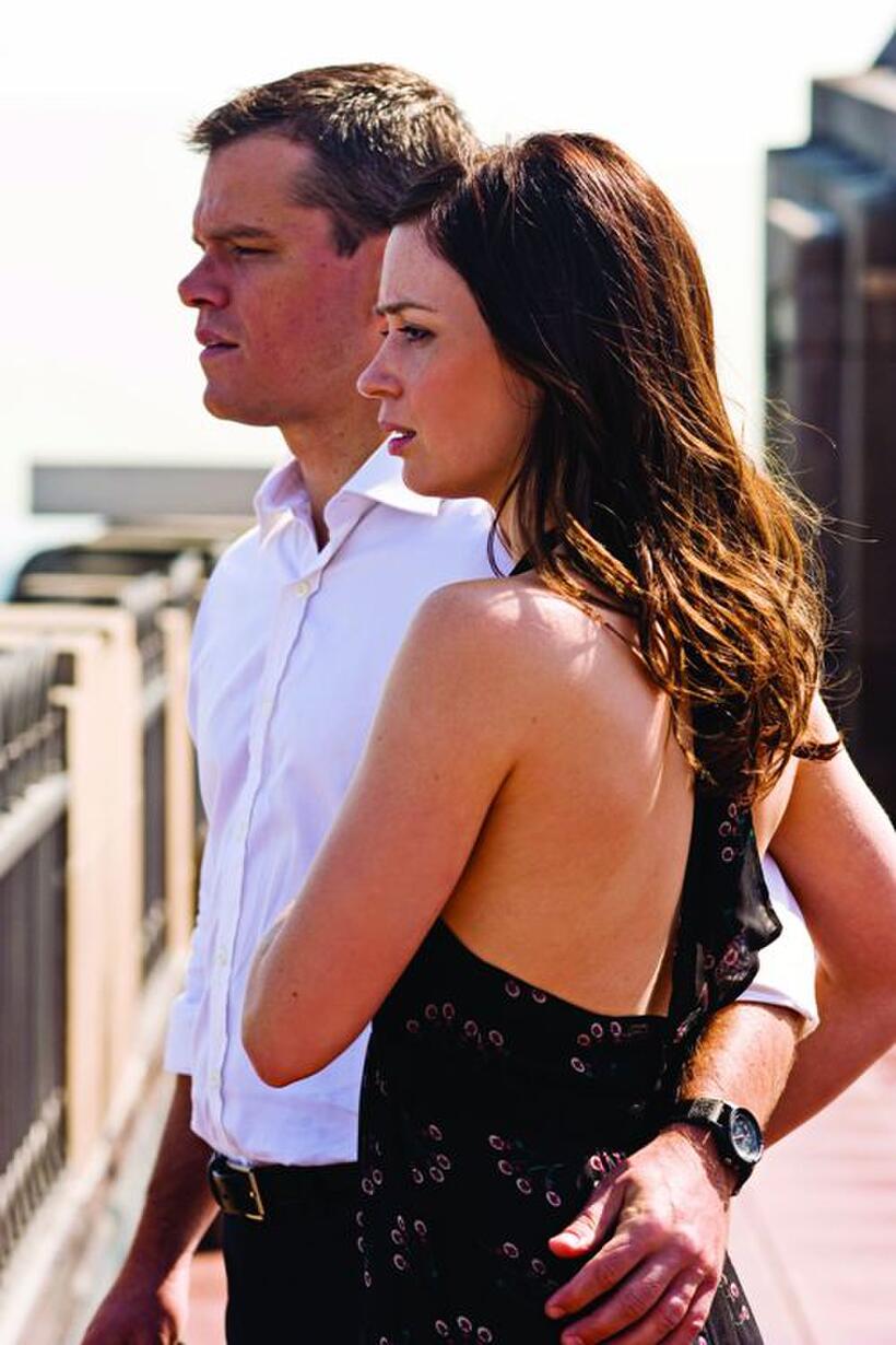 Matt Damon and Emily Blunt in "The Adjustment Bureau."