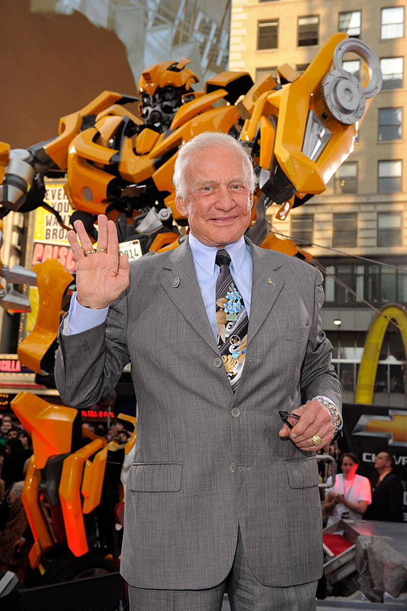 Buzz Aldrin at the New York premiere of "Transformers: Dark of the Moon."