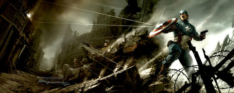 Comic-Con art for "The First Avenger: Captain America."