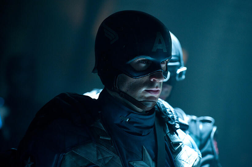 Chris Evans as Captain America in "Captain America: The First Avenger."
