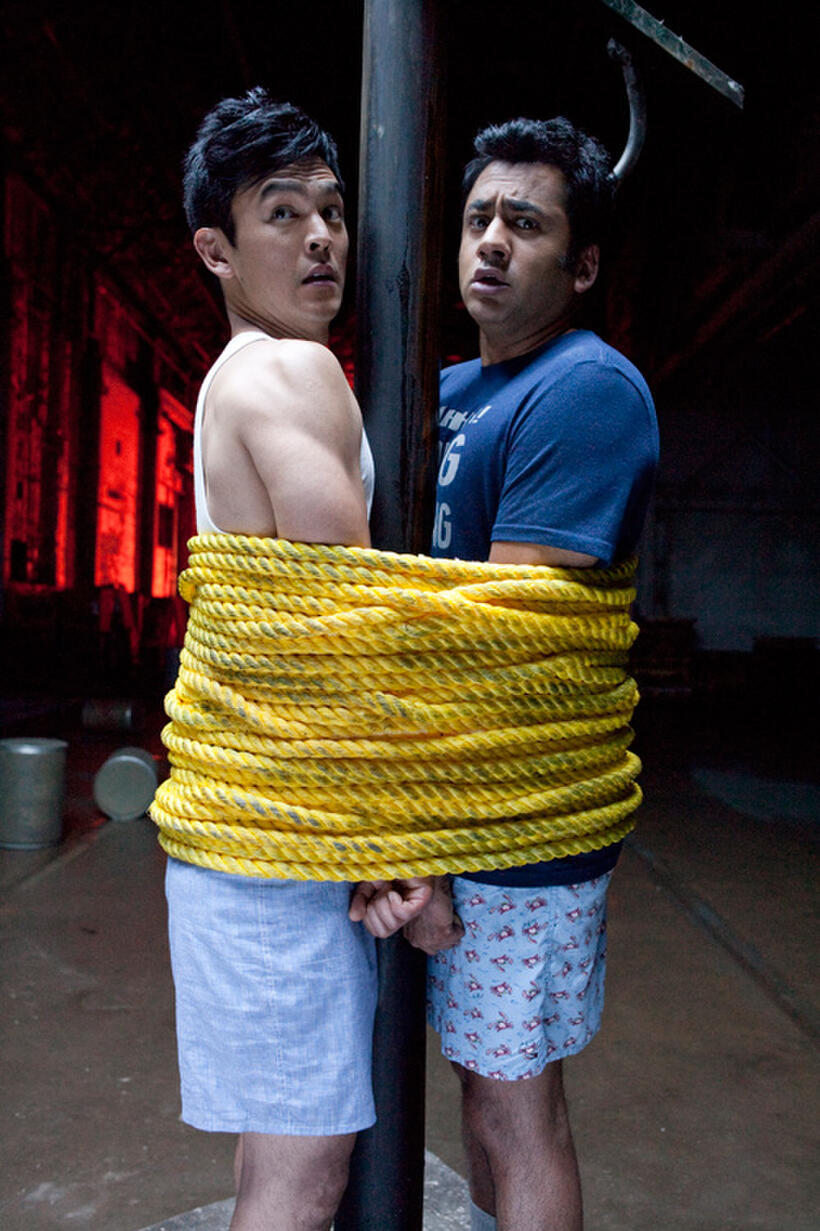 John Cho as Harold and Kal Penn as Kumar in "A Very Harold & Kumar Christmas."