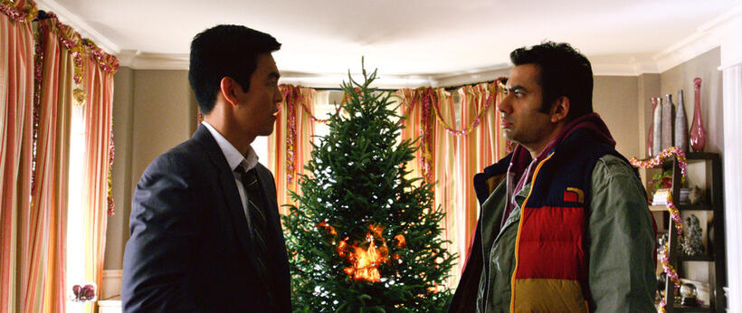 John Cho as Harold and Kal Penn as Kumar in "A Very Harold & Kumar Christmas."