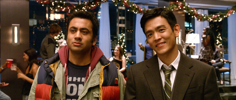Kal Penn as Kumar and John Cho as Harold in "A Very Harold & Kumar Christmas."