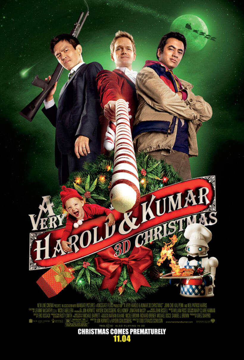 Poster art for "A Very Harold & Kumar Christmas."