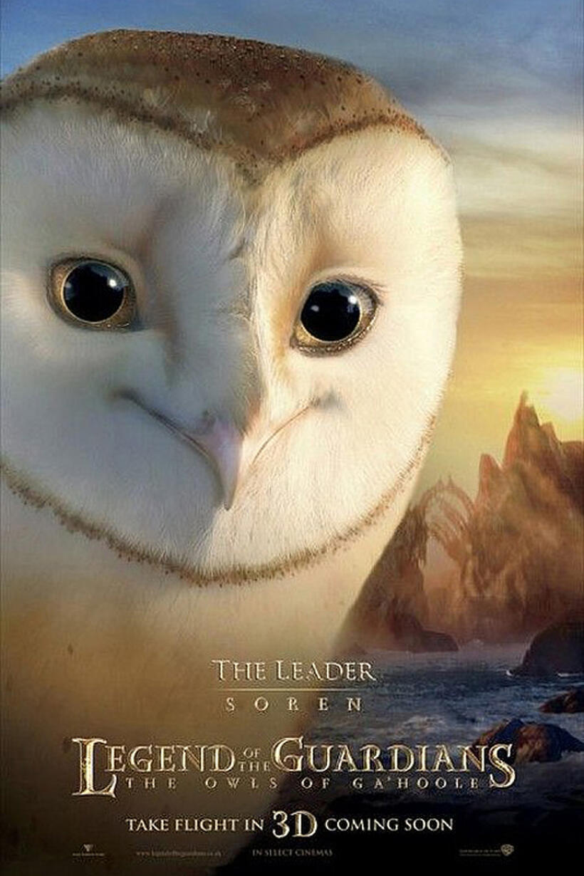 Poster art for "Legend of the Guardians: The Owls of Ga'Hoole 3D"