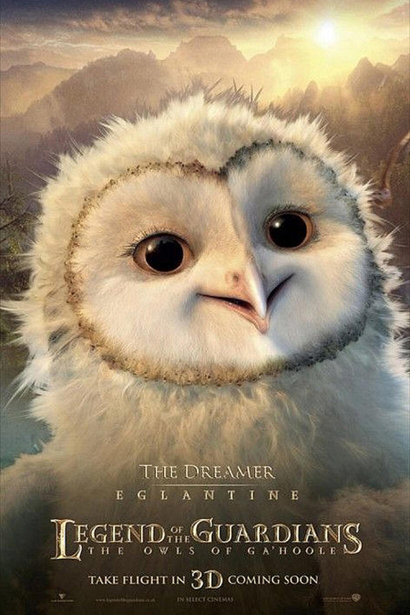 Poster art for "Legend of the Guardians: The Owls of Ga'Hoole 3D"