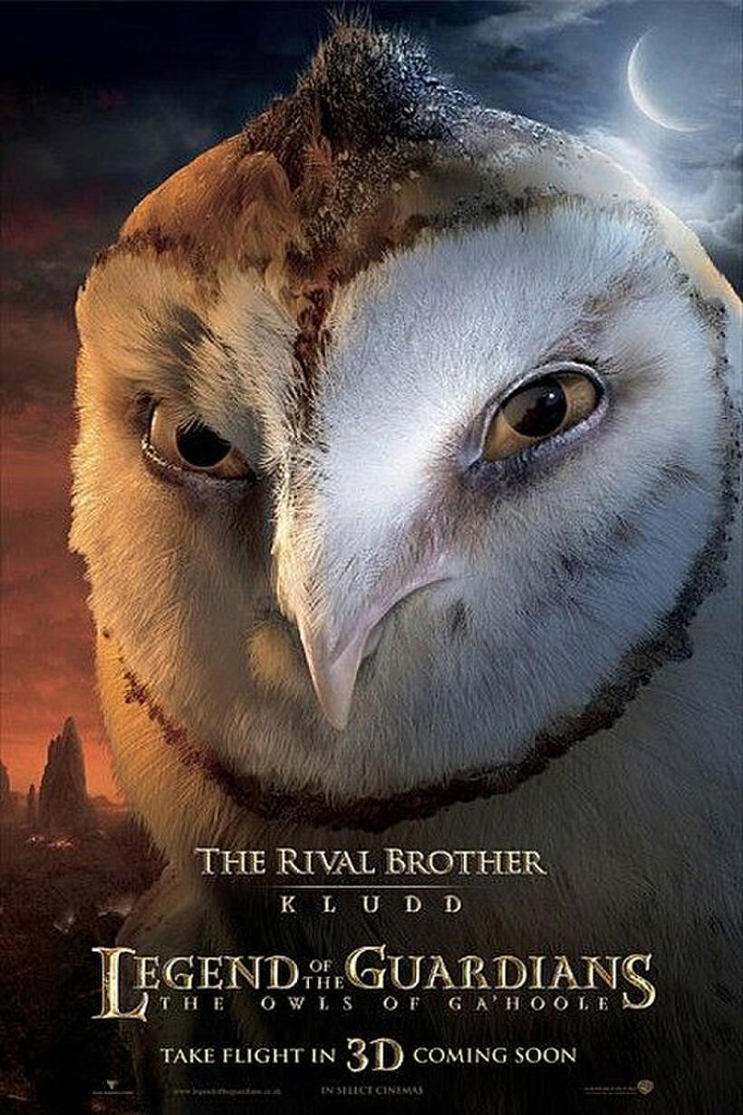 Poster art for "Legend of the Guardians: The Owls of Ga'Hoole 3D"