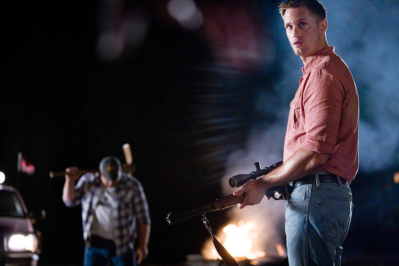 Alexander Skarsgard as Charlie in "Straw Dogs."