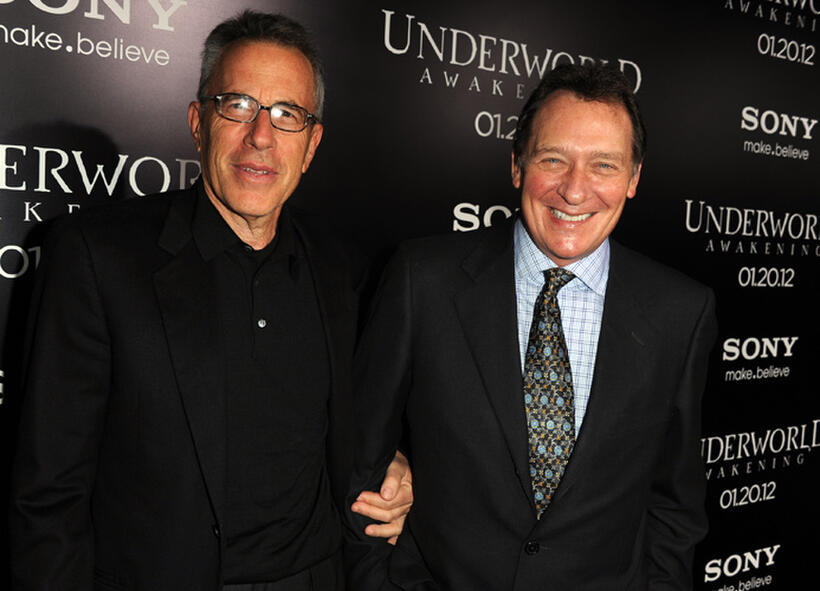 Producer Tom Rosenberg and producer Gary Lucchesi at the California premiere of "Underworld Awakening."