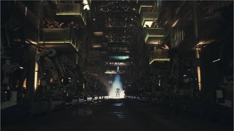 A scene from "Real Steel"