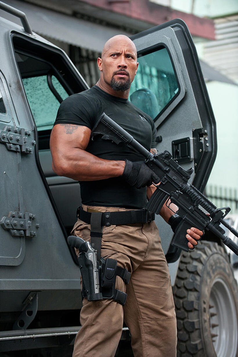 Dwayne Johnson in "Fast Five."