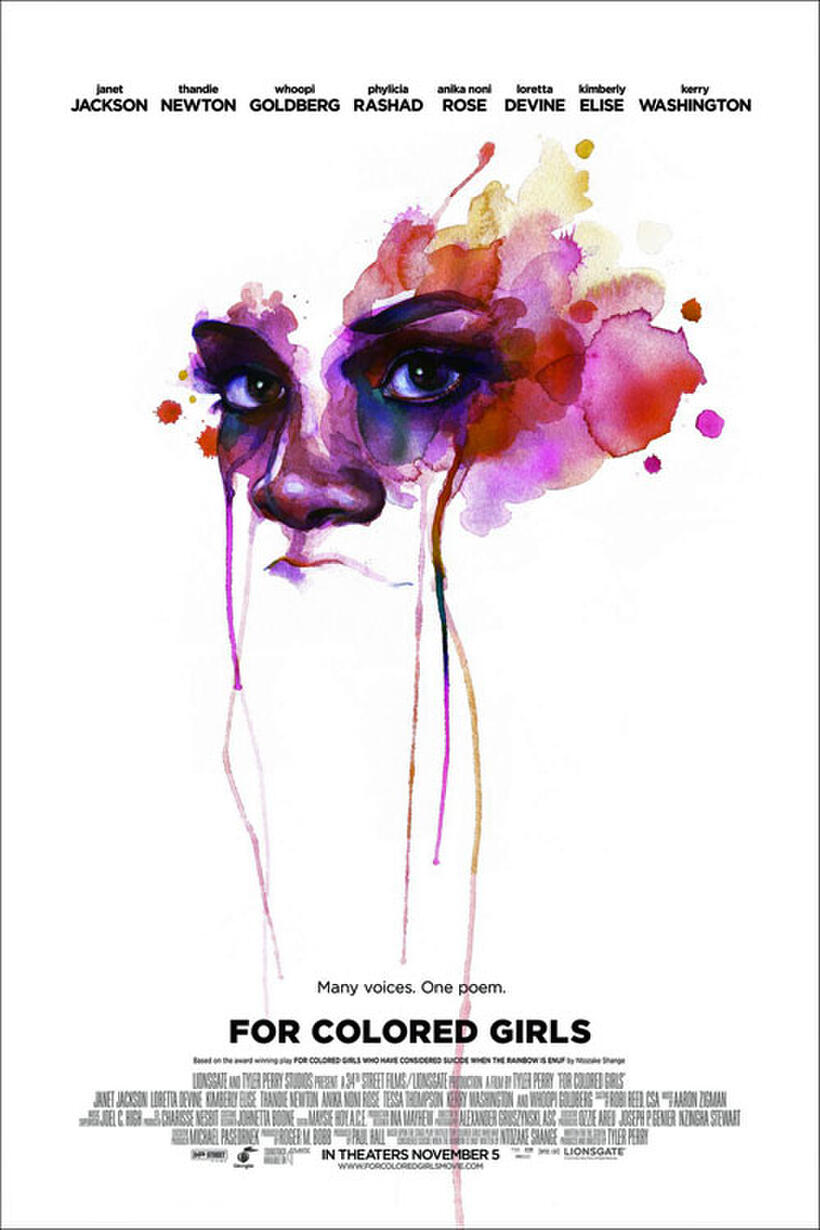 Poster art for "For Colored Girls"