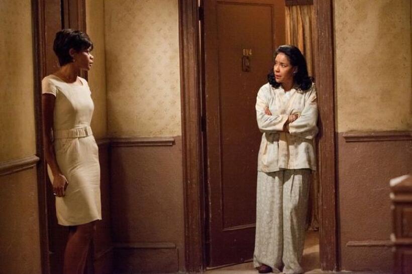 Kimberly Elise as Crystal and Phylicia Rashad as Gilda in "For Colored Girls."