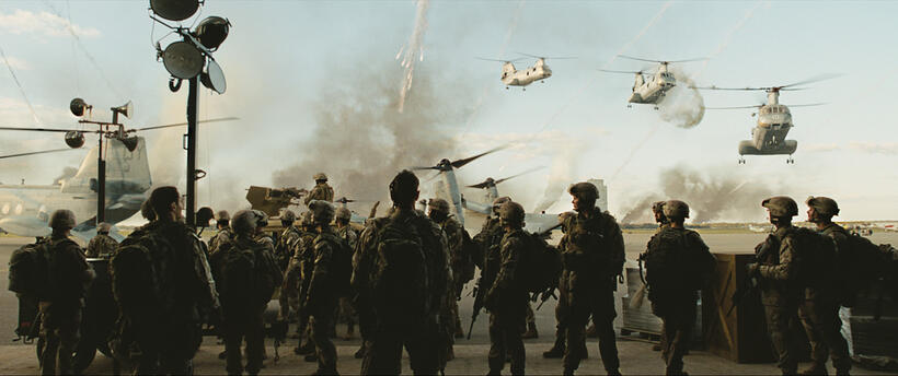A scene from "Battle: Los Angeles."
