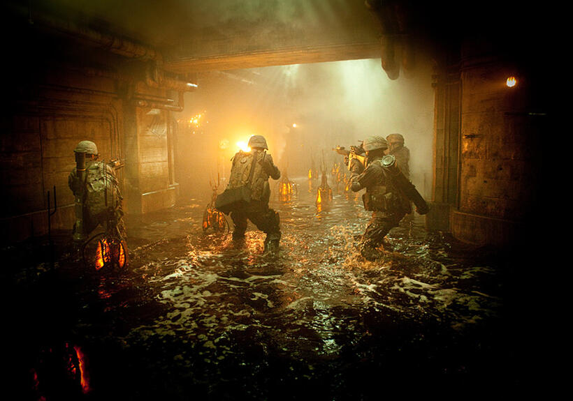 A scene from "Battle: Los Angeles."