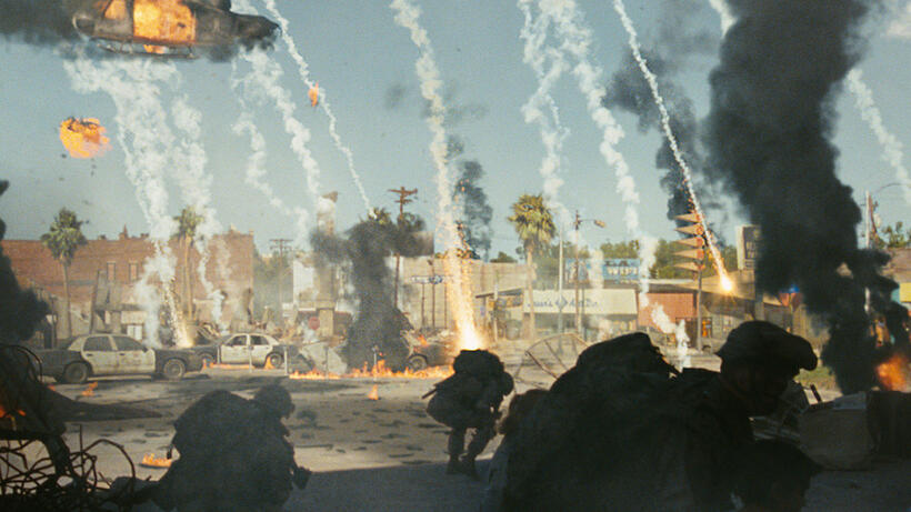 A scene from "Battle: Los Angeles."