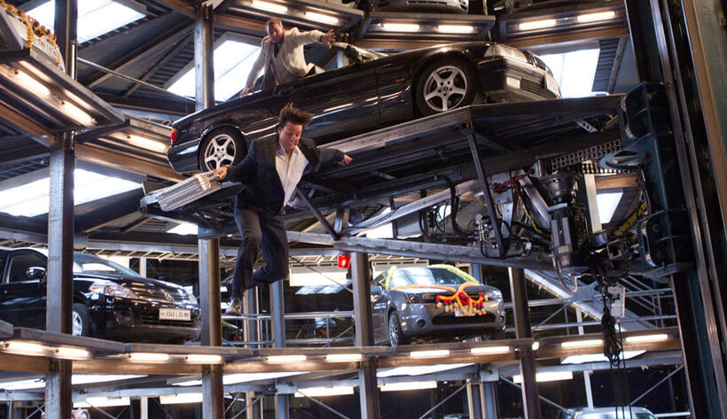 Tom Cruise and Michael Nyqvist in "Mission: Impossible - Ghost Protocol."