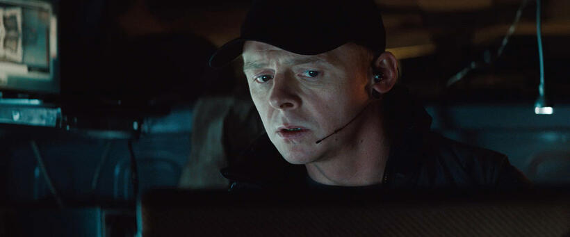 Simon Pegg in "Mission: Impossible - Ghost Protocol."