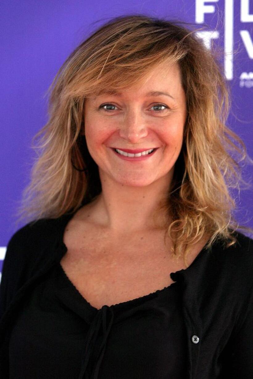 Julie Ferrier at the New York premiere of "Micmacs."