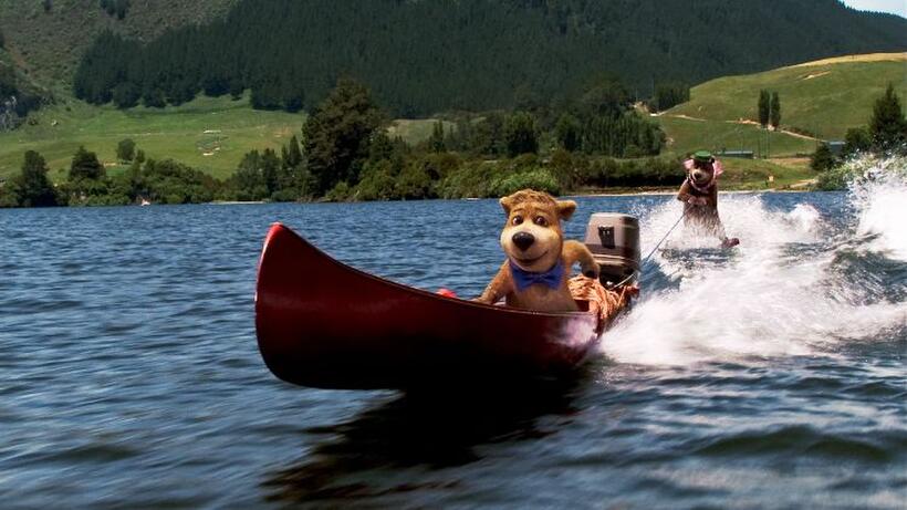 Justin Timberlake voices Boo Boo and Dan Aykroyd voices Yogi Bear in "Yogi Bear."