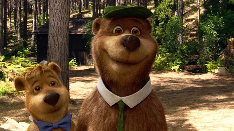 Justin Timberlake voices Boo Boo and Dan Aykroyd voices Yogi Bear in "Yogi Bear."