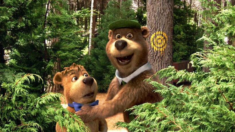 Justin Timberlake voices Boo Boo and Dan Aykroyd voices Yogi Bear in "Yogi Bear."