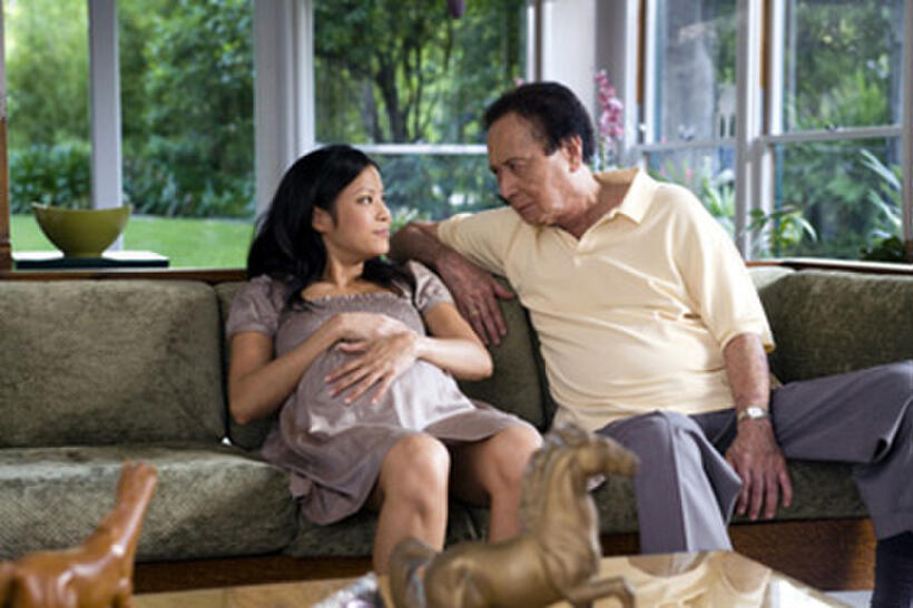 Karin Anna Cheung as Angela and James Shigeta as Charles Yang in "The People I've Slept WIth"