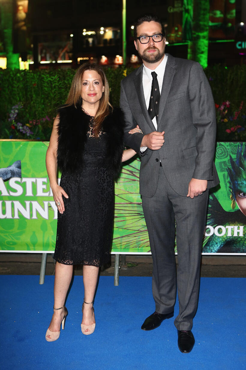 Producer Christina Steinberg and Guest at the UK premiere of "Rise of The Guardians."