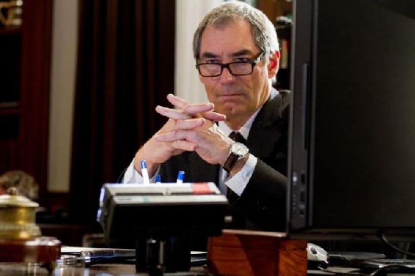 Timothy Dalton as Interpol Agent Jones in "The Tourist."