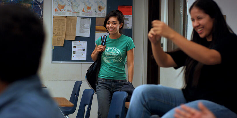 Aimee Garcia as Carmen Salgado in "Go for It!"