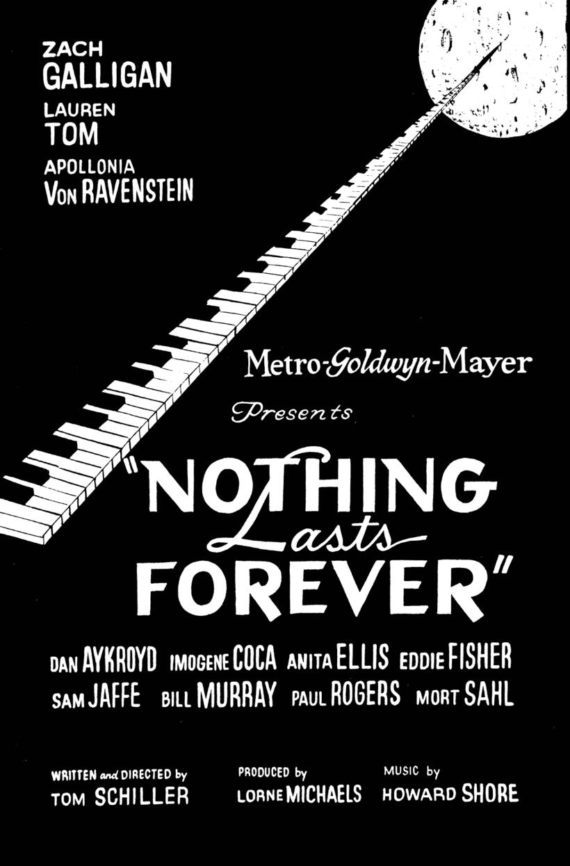 Poster art for "Nothing Lasts Forever."