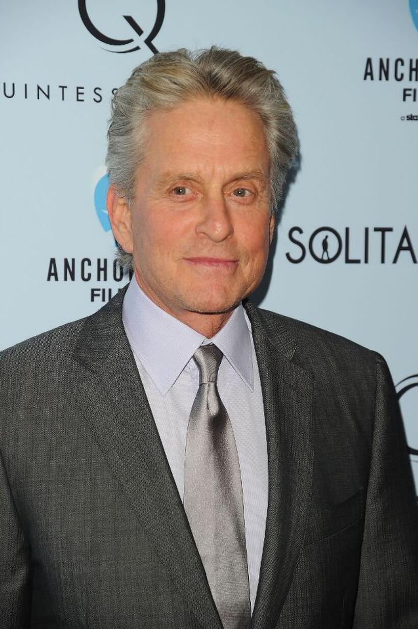 Michael Douglas at the New York premiere of "Solitary Man."