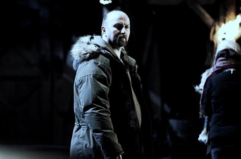 Director Neil Marshall on the set of "Centurion."