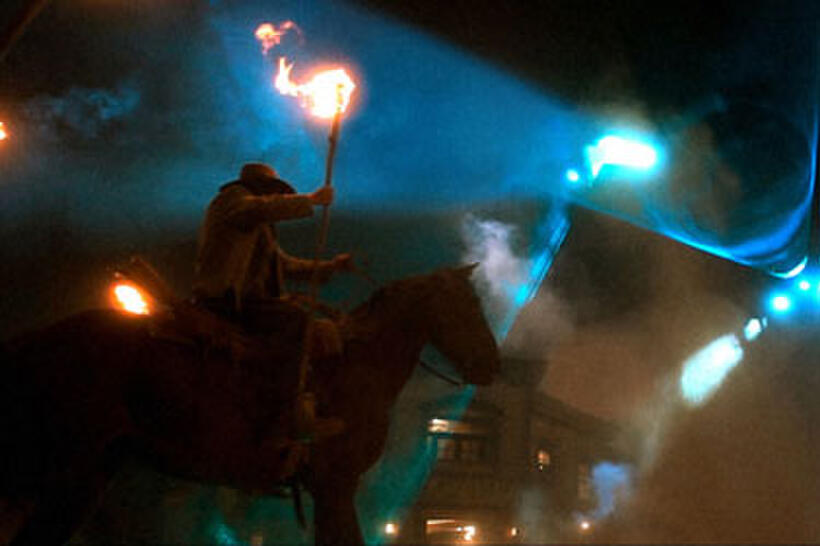 A scene from "Cowboys and Aliens"