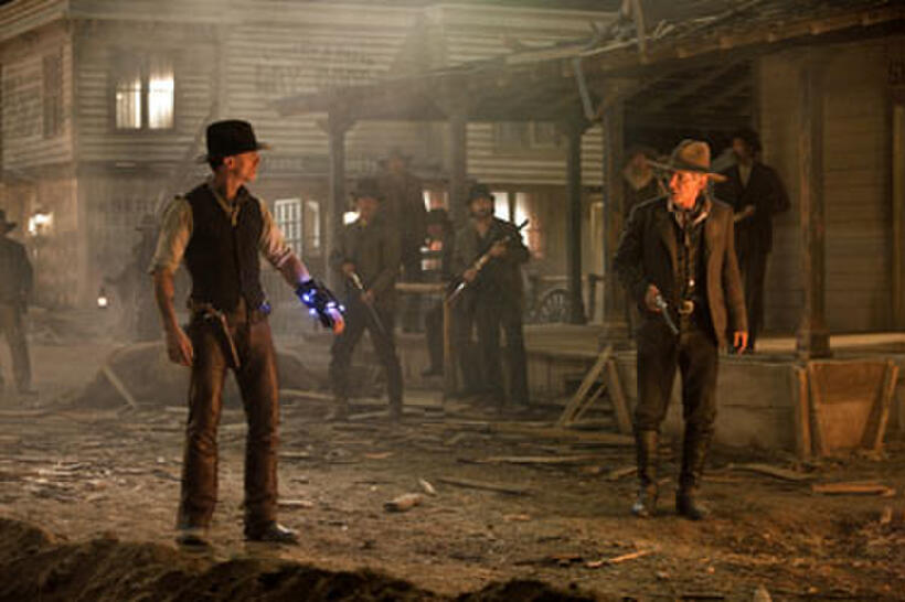 Daniel Craig and Harrison Ford in "Cowboys & Aliens."