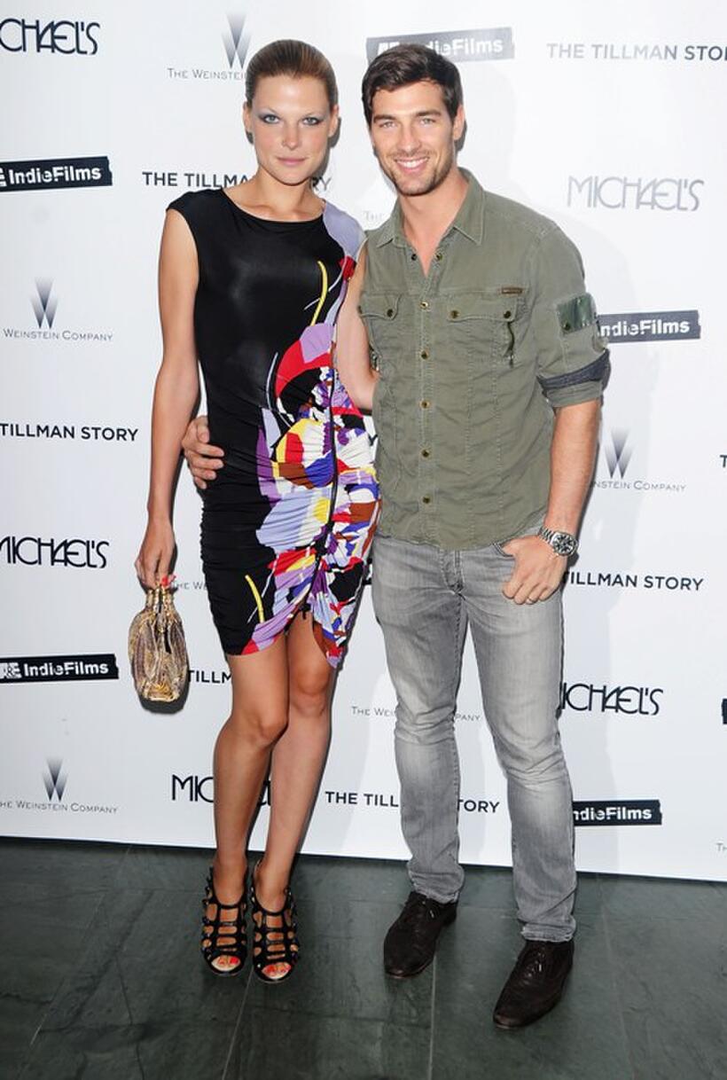 Bekah Jenkins and Cory Bond at the New York premiere of "The Tillman Story."