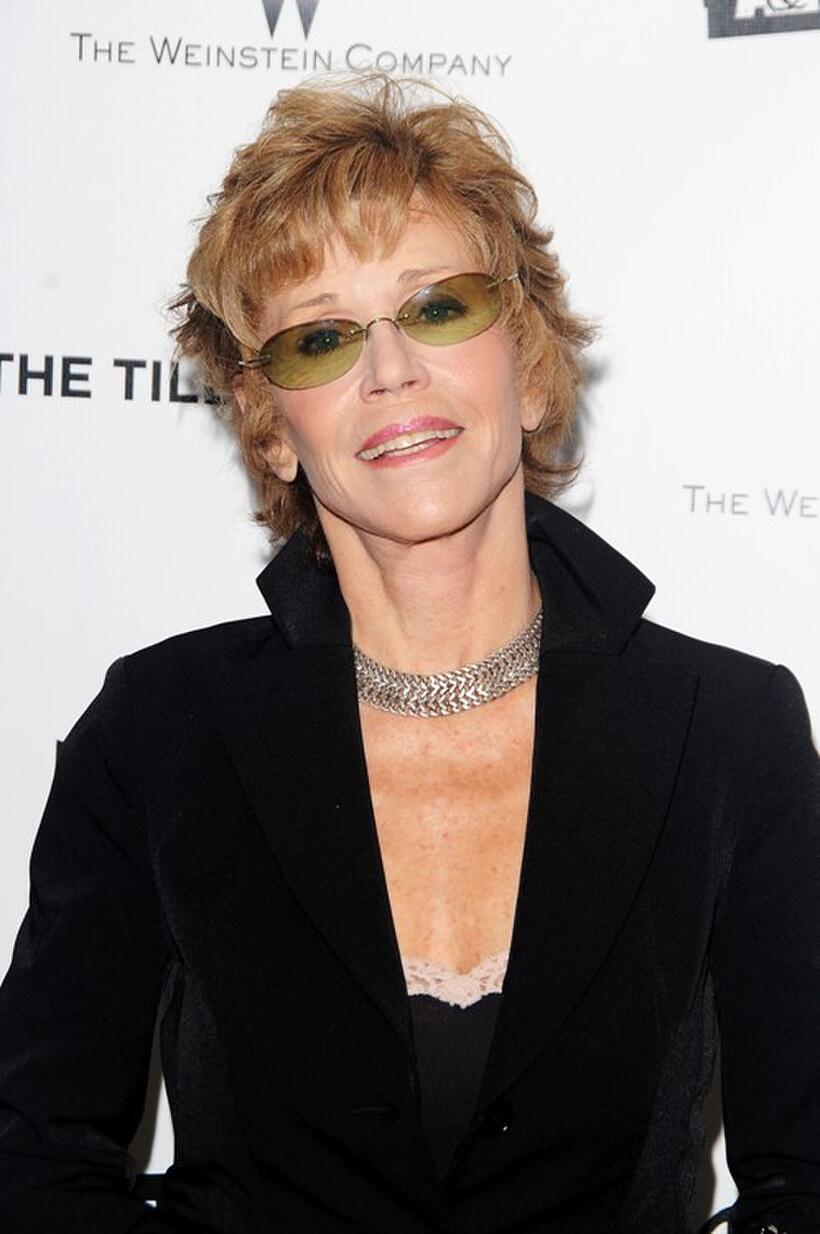 Jane Fonda at the New York premiere of "The Tillman Story."