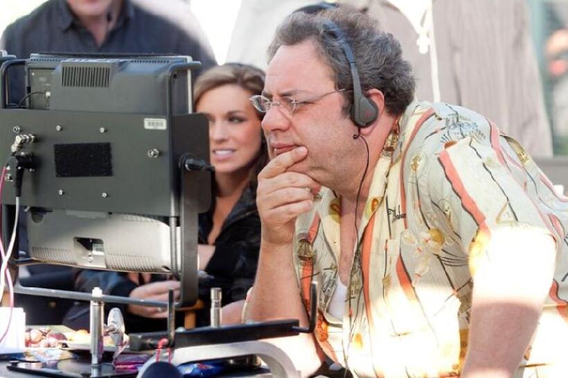Director/Co-Writer George Gallo on the set of "Middle Men."