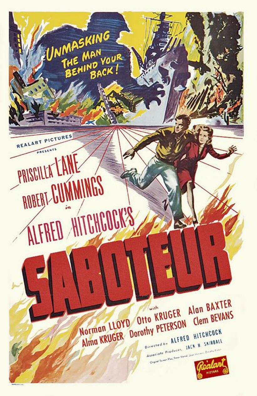 Poster art for "Saboteur."