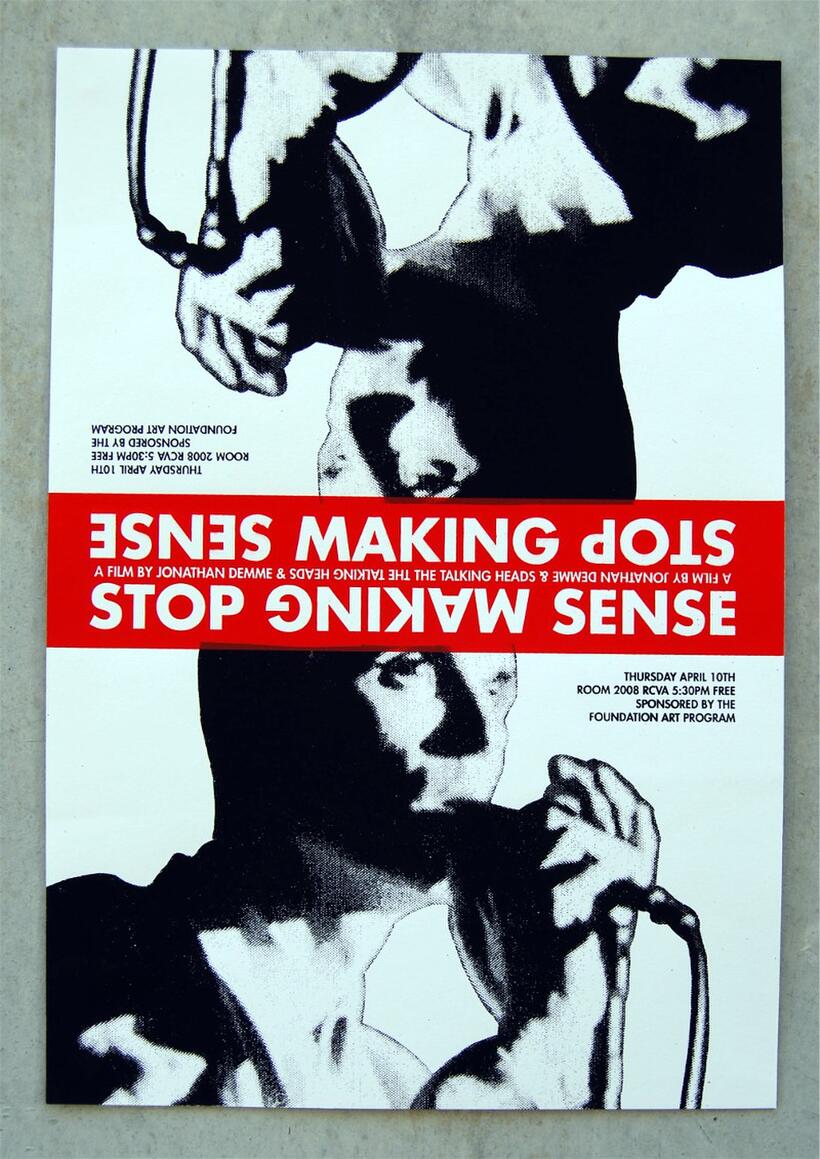 Poster art for "Stop Making Sense."