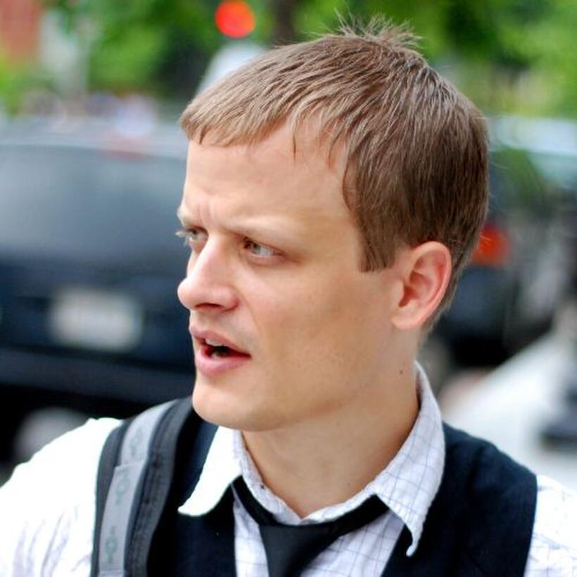 Steven Greenstreet on the set of "8: The Mormon Proposition."