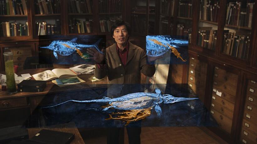 Dr. Ryosuke Motani in "Sea Rex: Journey to a Prehistoric World."