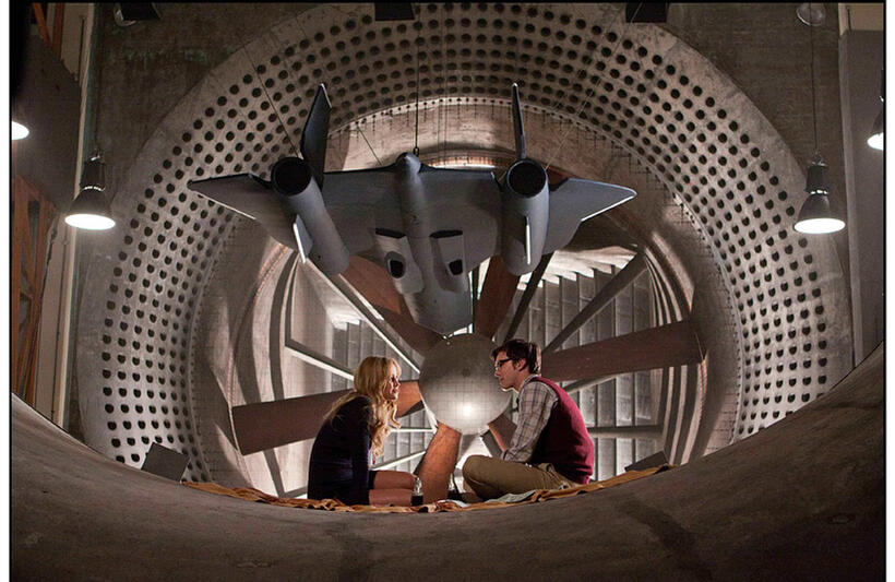 Jennifer Lawrence as Raven and Nicholas Hoult as Hank in "X-Men: First Class."
