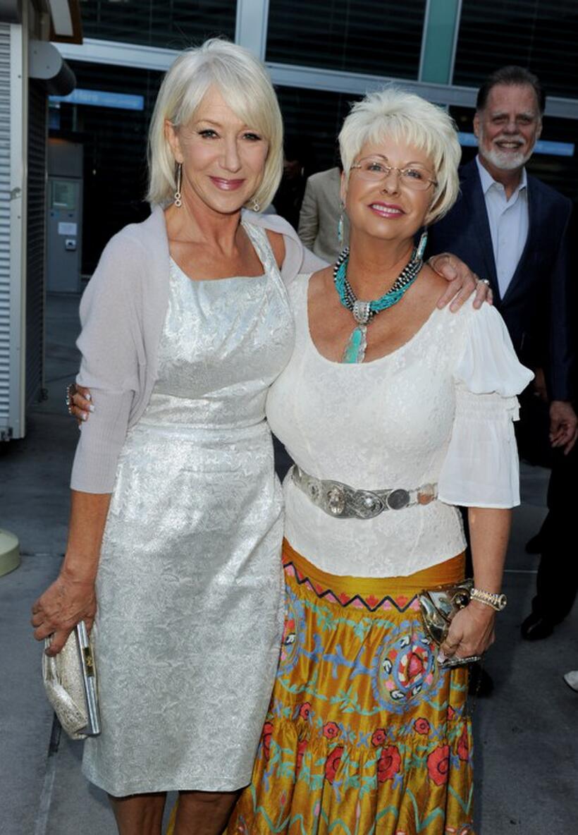 Helen Mirren and Susan Austin at the California premiere of "Love Ranch."