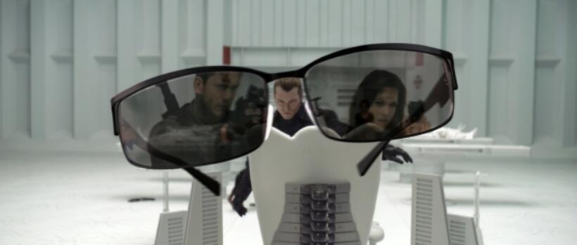 Wentworth Miller, Shawn Roberts and Kacey Barnfield in "Resident Evil: Afterlife."