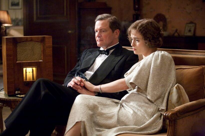 Colin Firth and Helena Bonham Carter in "The King's Speech."